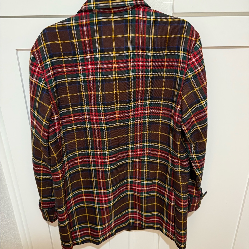 Faconnable Multicolor Plaid Wool Jacket - image 2